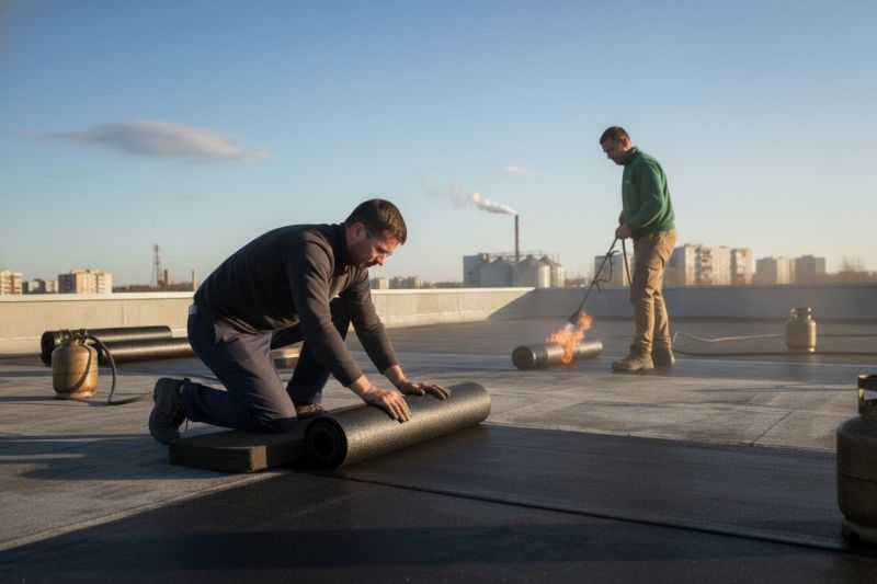 Tar Roof Repair detail