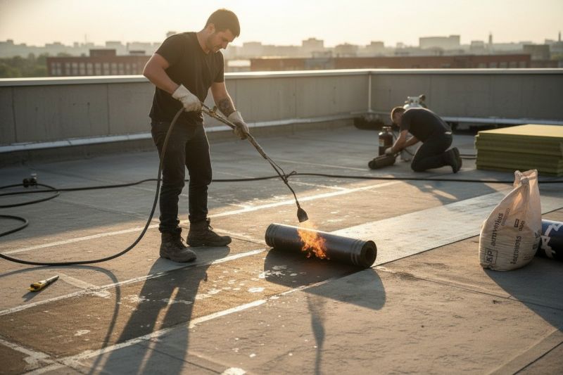 Tar Roof Repair detail